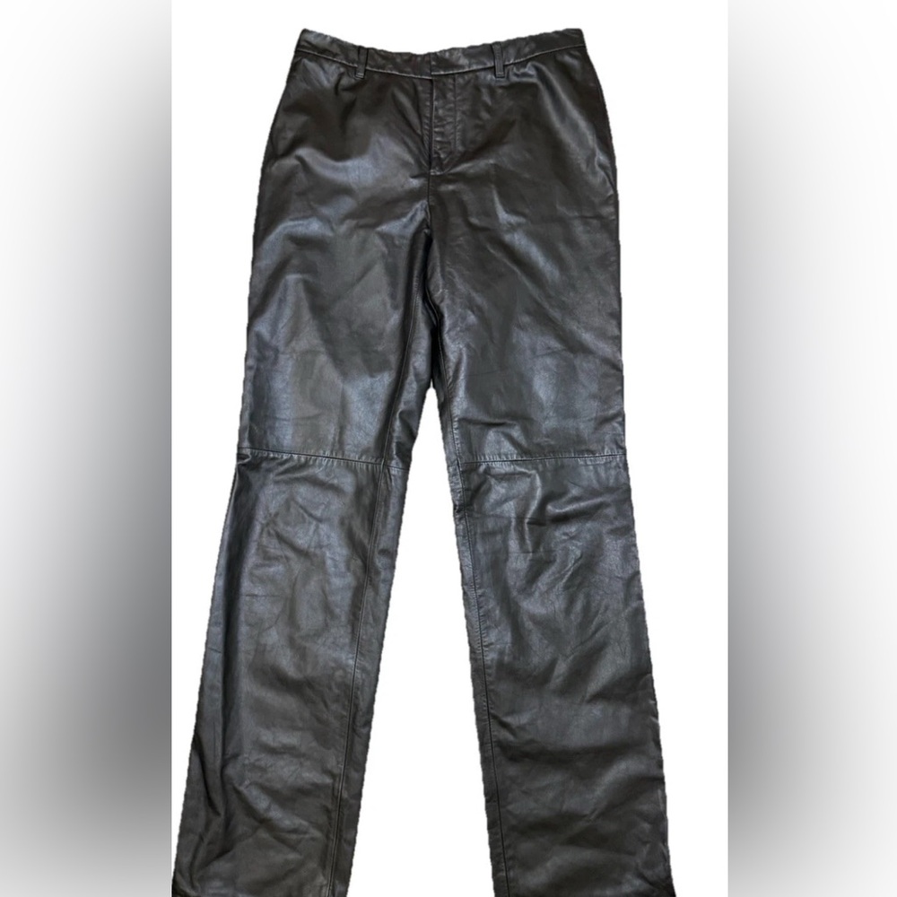 Vintage Nine West Black 100% Genuine Vegan Leather Pants